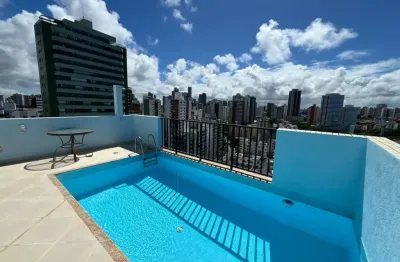 Cobertura para venda em salvador, pituba, 3 dormitórios, 2 suítes, 3 banheiros, 2 vagas