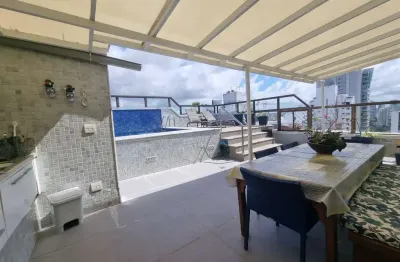 Cobertura para venda em salvador, itaigara, 4 dormitórios, 4 suítes, 6 banheiros, 3 vagas