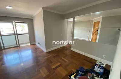 Apartamento de 79m² com 3 dormitórios sendo 1 suíte, sala 2 ambientes, cozinha, área de serviço, 2 banheiros, 2 vagas, condomínio com lazer completo,