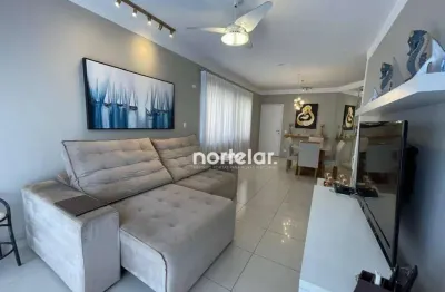Apartamento com 4 dormitórios à venda, 124 m² por r$ 855.000,00 - barra funda - guarujá/sp