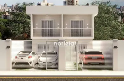 Sobrado com 2 suítes à venda, 71 m² por r$ 370.000 - chácara nossa senhora de fátima - cotia/sp