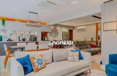 Apartamento com 4 dormitórios à venda, 136 m² por r$ 2.300.000,00 - vila anastácio - são paulo/sp