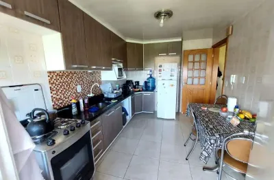 Ed. pequeno ap. frente muito amplo 2 dorm. com garagem