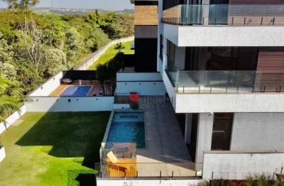 Sobrado alto padrão, com 600m², 4 quartos/suítes, à venda no condomínio arara vermelha em ribeirão preto/sp i imobiliária brioni imóveis