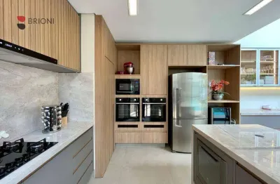 Casa sobrado alto padrão, com 442m², 5 quartos/suítes, à venda no condomínio siena em ribeirão preto/sp i imobiliária brioni imóveis