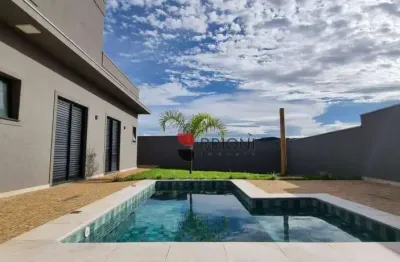 Casa térrea  alto padrão com 180m² 3 quartos/suíte condomínio residencial vista bella, em ribeirão preto/sp i imobiliária brioni imóveis.