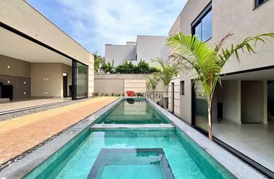 Sobrado alto padrão 421m² 4 quartos/4 suítes em condomínio alphaville 3/sp i imobiliária em ribeirão preto i brioni imóveis.