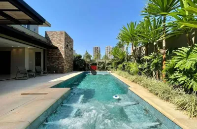 Casa sobrado de alto padrão a venda, com 506 m no condomínio borda do parque a venda em ribeirão preto