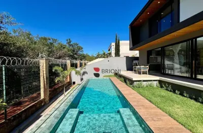 Sobrado alto padrão com 347m², 4 quartos/suítes, à venda no condomínio alphaville em ribeirão preto i imobiliária brioni imóveis