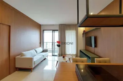 Apartamento mobiliado no edifício le monde, 1 suíte à locação em ribeirão preto/sp.