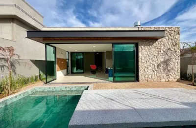 Casa térrea alto padrão, com 250m², 3 quartos/suítes à venda no condomínio siena em ribeirão preto/sp i imobiliária brioni imóveis