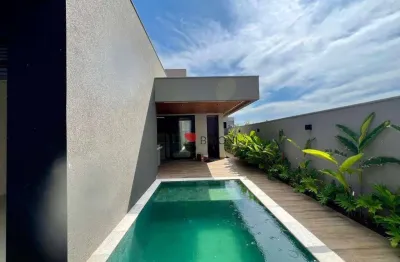 Casa térrea alto padrão com 249m², 3 quartos/suítes à venda no condomínio terras de siena em ribeirão preto/sp i imobiliária brioni imóveis