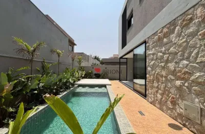 Casa sobrado alto padrão com 288 m², 4 quartos suítes à venda no condomínio terras de florença em ribeirão preto/sp i imobiliária brioni imóveis