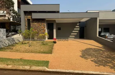 Casa térrea alto padrão com 150m², 3 quartos/suítes à venda no condomínio villa romana 2 em ribeirão preto/sp i imobiliária brioni imóveis