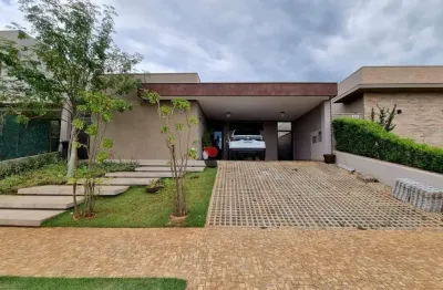 Casa térrea alto padrão com 191m², 3 quartos/suítes à venda no condomínio terras de siena em ribeirão preto/sp i imobiliária brioni imóveis