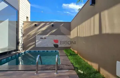 Casa térrea alto padrão com 174 m², 3 quartos/suítes , à venda no condomínio quinta dos ventos em ribeirão preto i imobiliária brioni imóveis