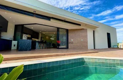 Casa alto padrão com 254m², 4 quartos/suítes à venda no condomínio alphaville 3 em ribeirão preto/sp i imobiliária brioni imóveis