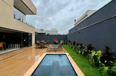 Casa alto padrão com 230m², 3 quartos à venda no condomínio vivendas da mata em ribeirão preto/sp i imobiliária brioni imóveis