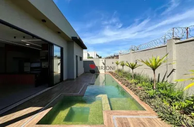 Casa térrea alto padrão com 253m², 3 quartos à venda no condomínio alphaville em ribeirão preto/sp i imobiliária brioni imóveis