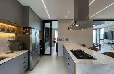 Casa sobrado alto padrão com 268 m², 4 quartos suítes à venda no condomínio vivendas da mata em ribeirão preto/sp i imobiliária brioni imóveis