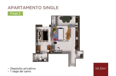 Apartamento com 1 dormitório à venda, 59 m² por r$ 579.615,60 - nova aliança - ribeirão preto/sp