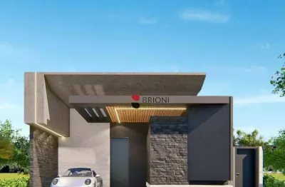 Casa térrea alto padrão com 153m², 3 quartos, à venda no condomínio san marco, brioni imóveis, ribeirão preto
