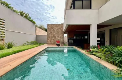 Casa sobrado de alto padrão com 364 m², 3 quartos à venda no condomínio alphaville 2 em ribeirão preto/sp i imobiliária brioni imóveis
