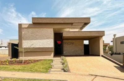 Casa térrea alto padrão com 213m², 3 quartos/suítes, à venda no condomínio alto do castelo em ribeirão preto/sp i imobiliária brioni imóveis