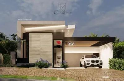 Casa térrea alto padrão com 164m², 3 quartos/suítes, à venda no Condomínio Portal da Mata em Ribeirão Preto/SP I Imobiliária Brioni imóveis