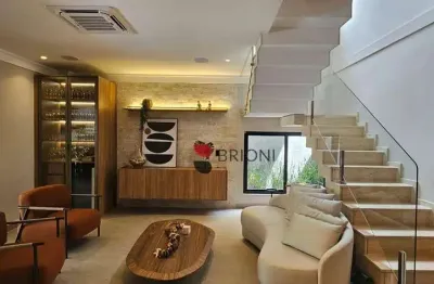 Casa sobrado no condomínio santa mônica, 255m², 3 quartos à venda, em ribeirão preto/sp