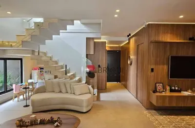 Casa sobrado no condomínio santa mônica, 255m², 3 quartos à venda, em ribeirão preto/sp