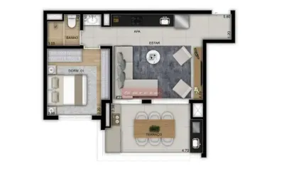 Apartamento com 2 quartos à venda no Jardim das Acacias, São Paulo 