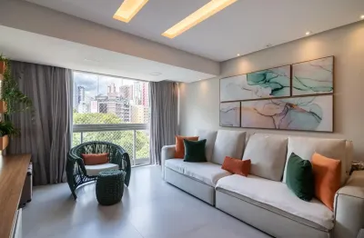 apto 138m2  03 quartos/suite 02 vagas,semi mobiliado no coração do Jveve