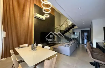 Sobrado com 3 dormitórios à venda, 235 m² por r$ 1.800.000,00 - condomínio san marco - ilha modena - ribeirão preto/sp