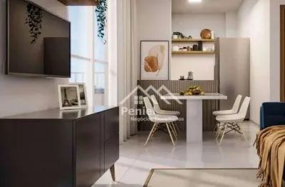 Apartamento com 2 dormitórios à venda, 40 m² por r$ 195.000,00 - reserva real - ribeirão preto/sp