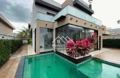 Sobrado com 5 suítes e elevador para alugar por r$ 15.000/mês - alphaville ii - ribeirão preto/sp