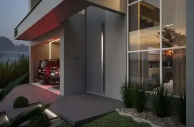 Casa em condomínio fechado com 3 quartos à venda na rua lagoinha, 3, pedra branca, palhoça por r$ 3.374.000