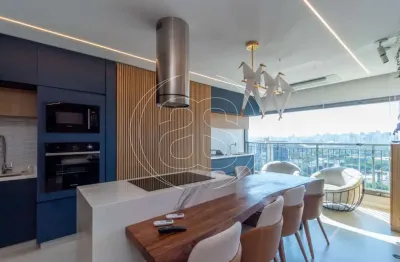 Apartamento mobiliado à venda na região do ibirapuera com 65m², 1 suíte, 1 escritório e 1 vaga