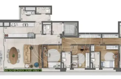 Apartamento com 165m² e 2 suítes com 2 vagas na vila clementino