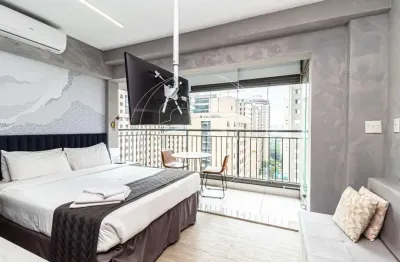 Apartamento com 1 quarto para alugar na Alameda Iraé, 664, Moema, São Paulo