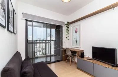 Studio residencial mobiliado disponível para locação com 35m²