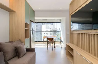 Apartamento mobiliado para locação em moema com 38m², 1 quarto e 1 vaga de garagem
