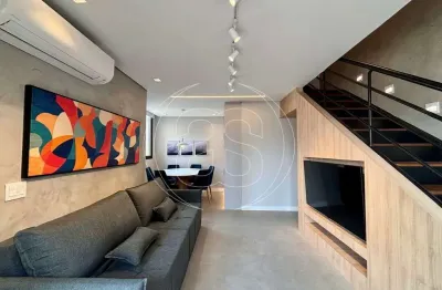 Duplex residencial para locação em moema índios, com 74m², 2 dormitórios e 2 suítes!