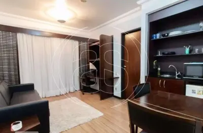 Flat à venda moema indios - mobiliado - 34m², 1 dormitório espaçoso, 1 vaga