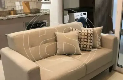 Apartamento semi mobiliado para venda com varanda envidraçada - campo belo