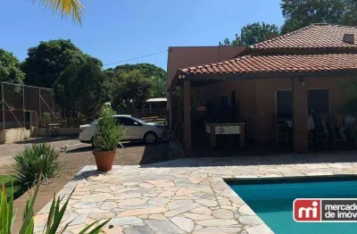 Chácara com 5 dormitórios à venda, 2000 m² por r$ 1.450.000,00 - condominio estância beira rio - ribeirão preto/sp