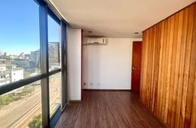 Sala comercial à venda na avenida érico veríssimo, 720, menino deus, porto alegre, 29 m2 por r$ 105.000