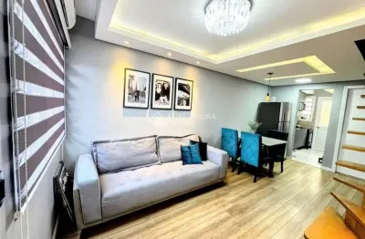 Casa em condomínio fechado com 2 quartos à venda na avenida guilherme schell, 1250, rio branco, canoas, 76 m2 por r$ 260.000