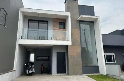 Casa em condomínio fechado com 3 quartos à venda na rua das cerejeiras, 43, parque da matriz, gravataí, 129 m2 por r$ 899.900