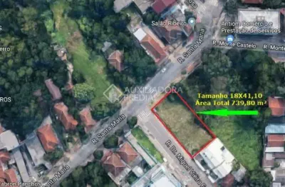 Terreno em condomínio fechado à venda na rua santa maria, 34, nossa senhora das graças, canoas, 739 m2 por r$ 1.350.000